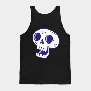 Creepy Comic Skull Tank Top